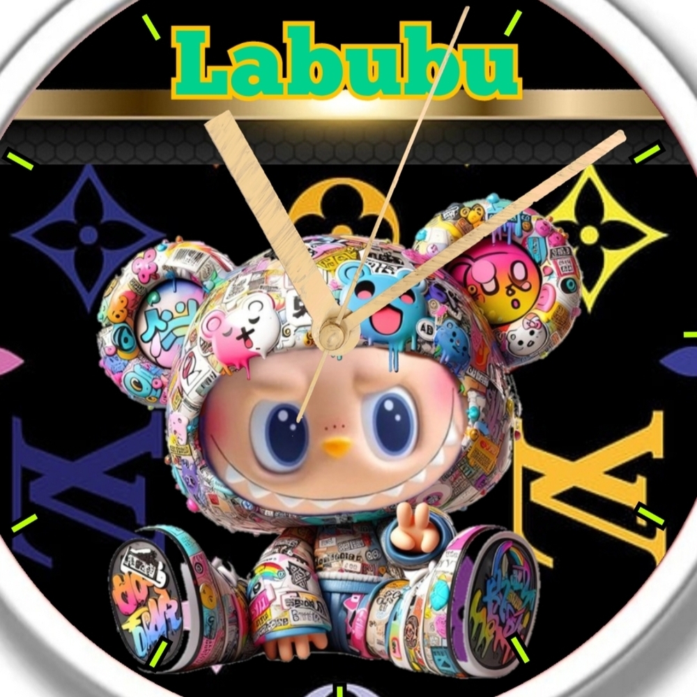 Labubu Monster 3d Clock